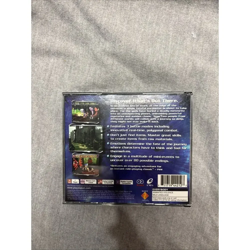 Star Ocean: The Second Story (Sony PlayStation 1, 1999) 2 Discs CIB